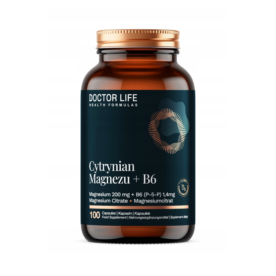 DOCTOR LIFE Magnesium citrate + vitamin B6 100 capsules