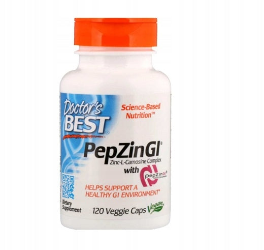 DOCTOR'S BEST PepZin Gl - Zinc + L-Carnosine (120 caps.) Expiration date not specified