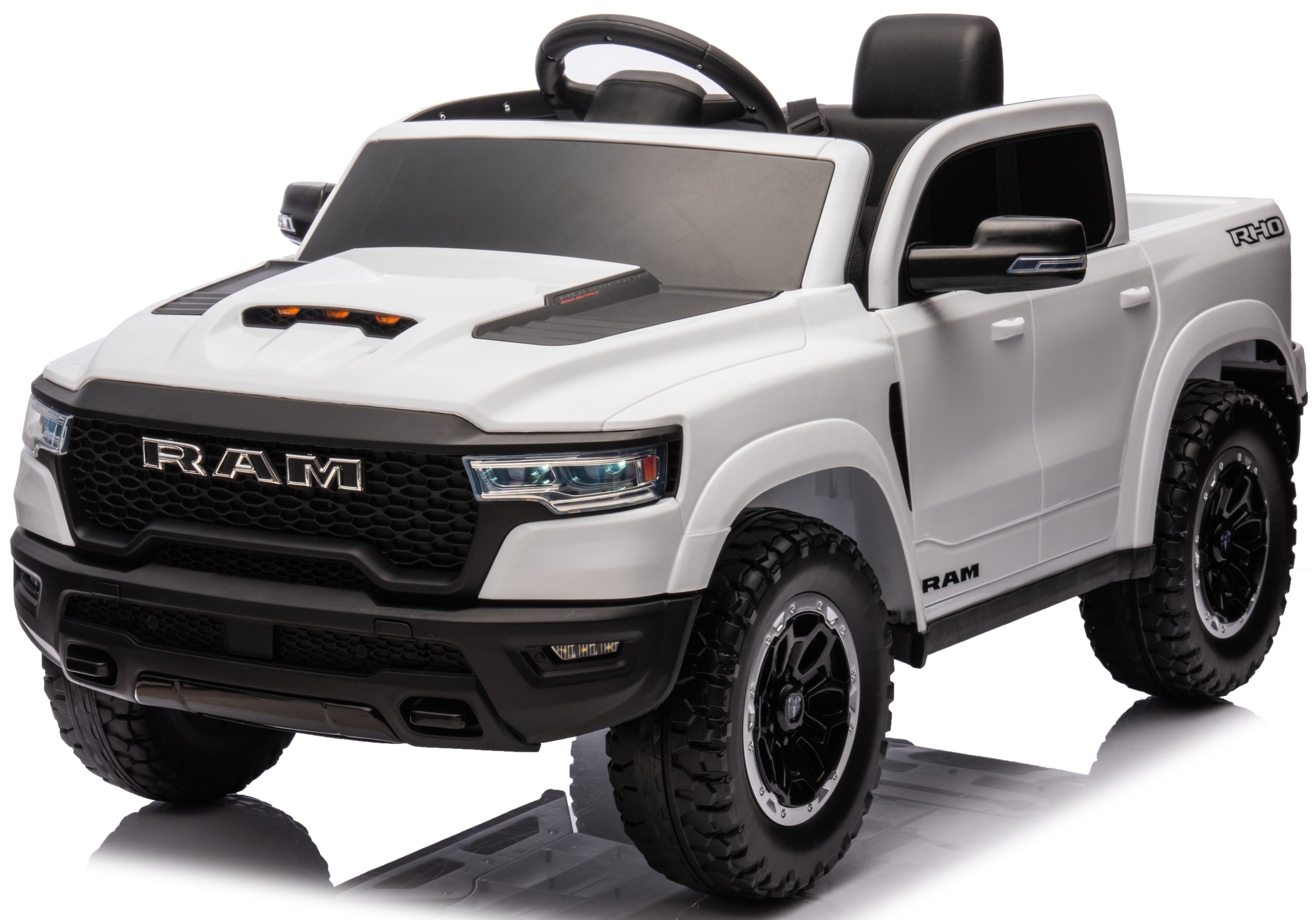 DODGE RAM 1500 Battery Operated Car LEATHER PILOT SOFT WHEELS EVA car 12V Kid's age 12+ months