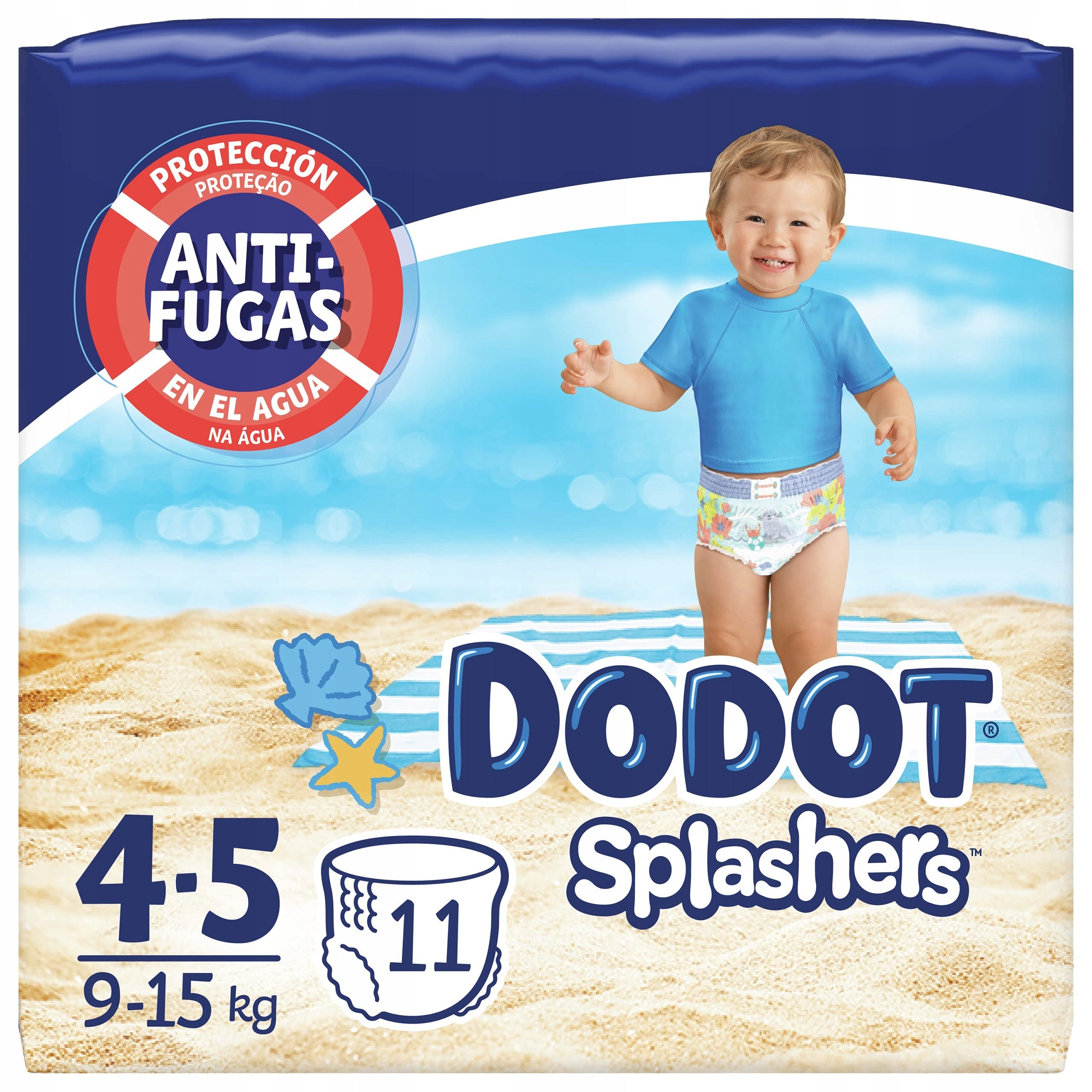 DODOT SPLASHERS 4-5 11pcs diapers for swimming pool