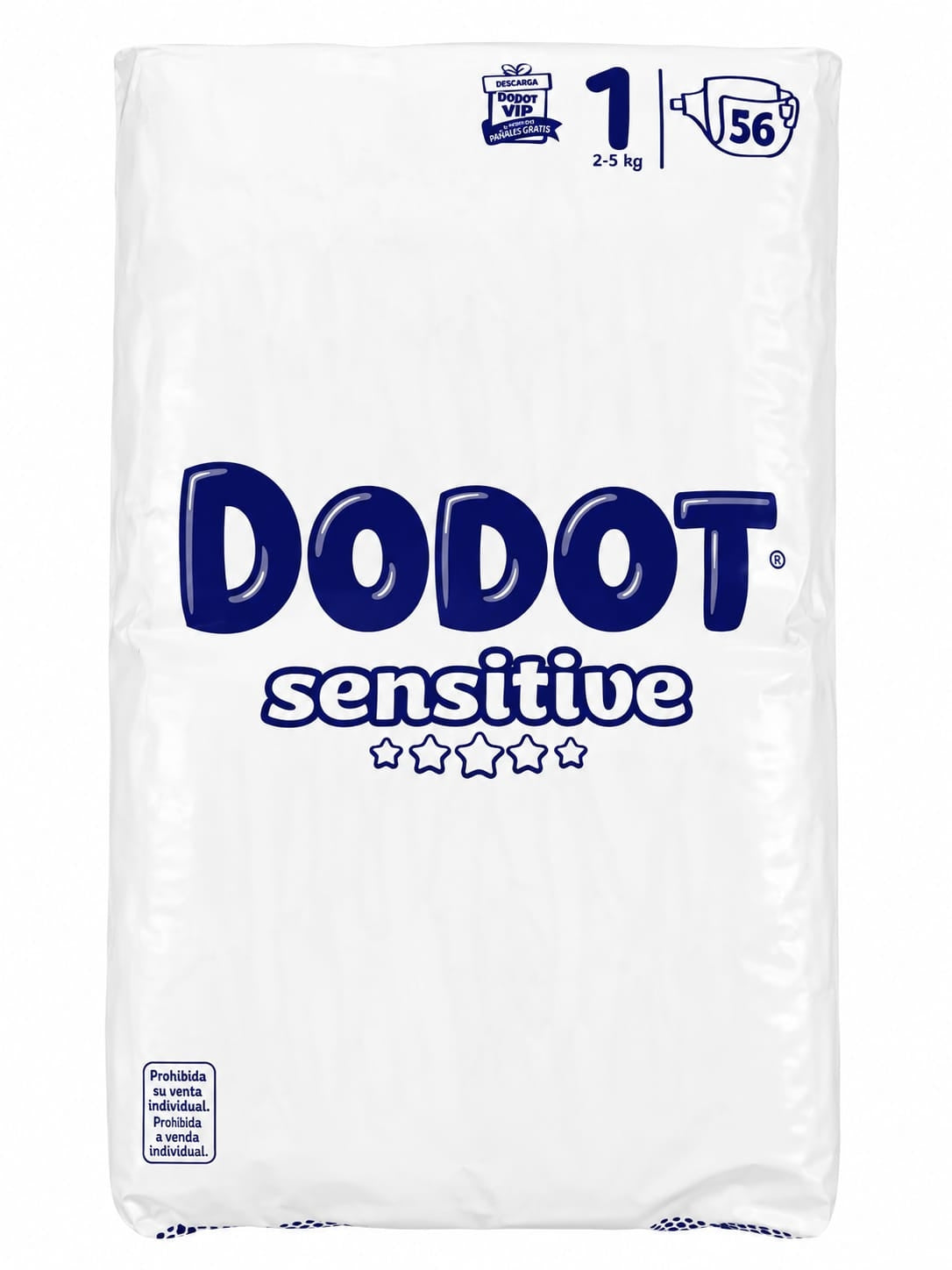 DODOT sensitive Diapers size1 (2-5kg) 56pcs