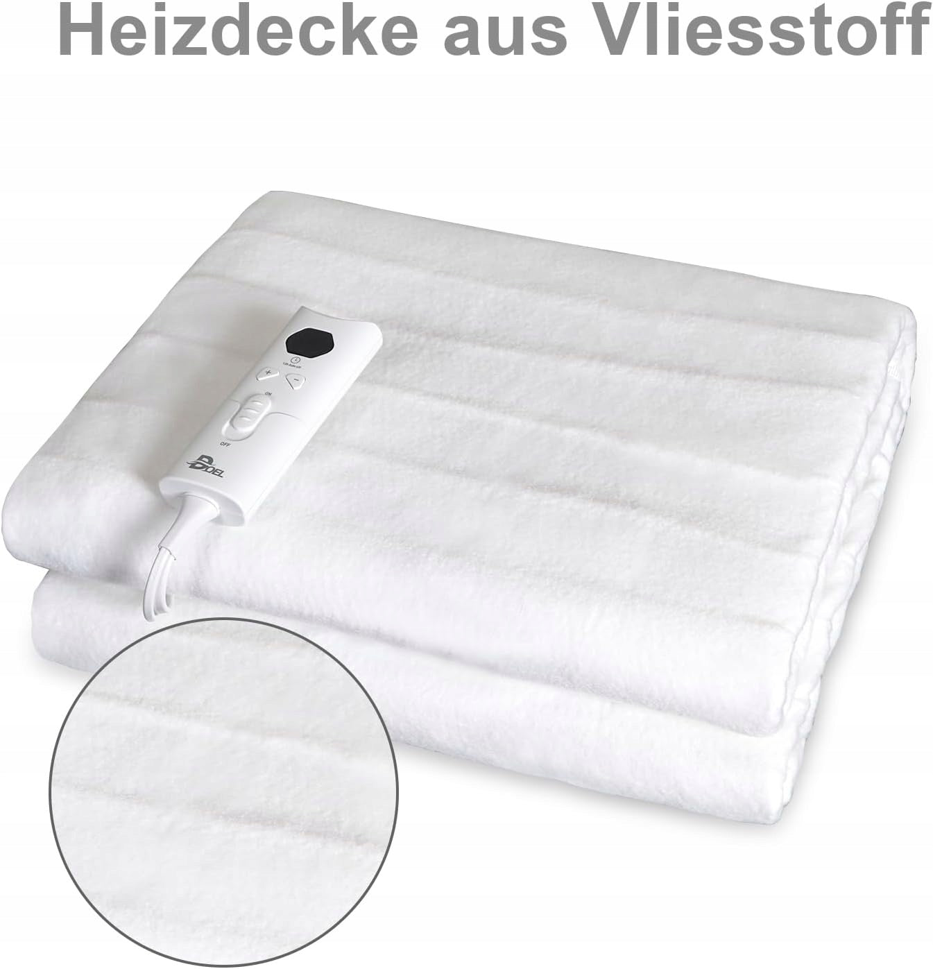 DOEL Single heating blanket 150 x 75 cm, grey Medical device no