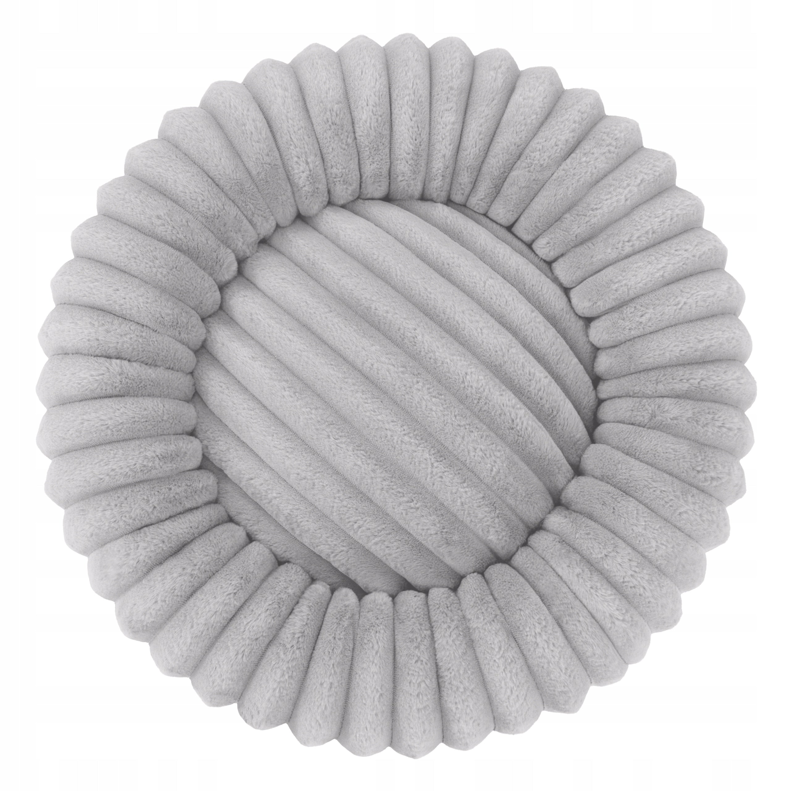 DOG AND CAT BED ROUND 60 CM SOFT ENVELOPING FUR RABBIT FUR Brand Dogguru