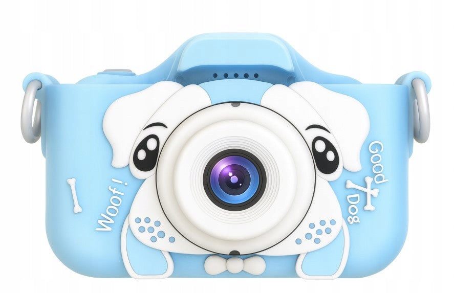 DOG - BLUE DIGITAL CAMERA - CHILDREN'S CAMERA MENU POLISH
