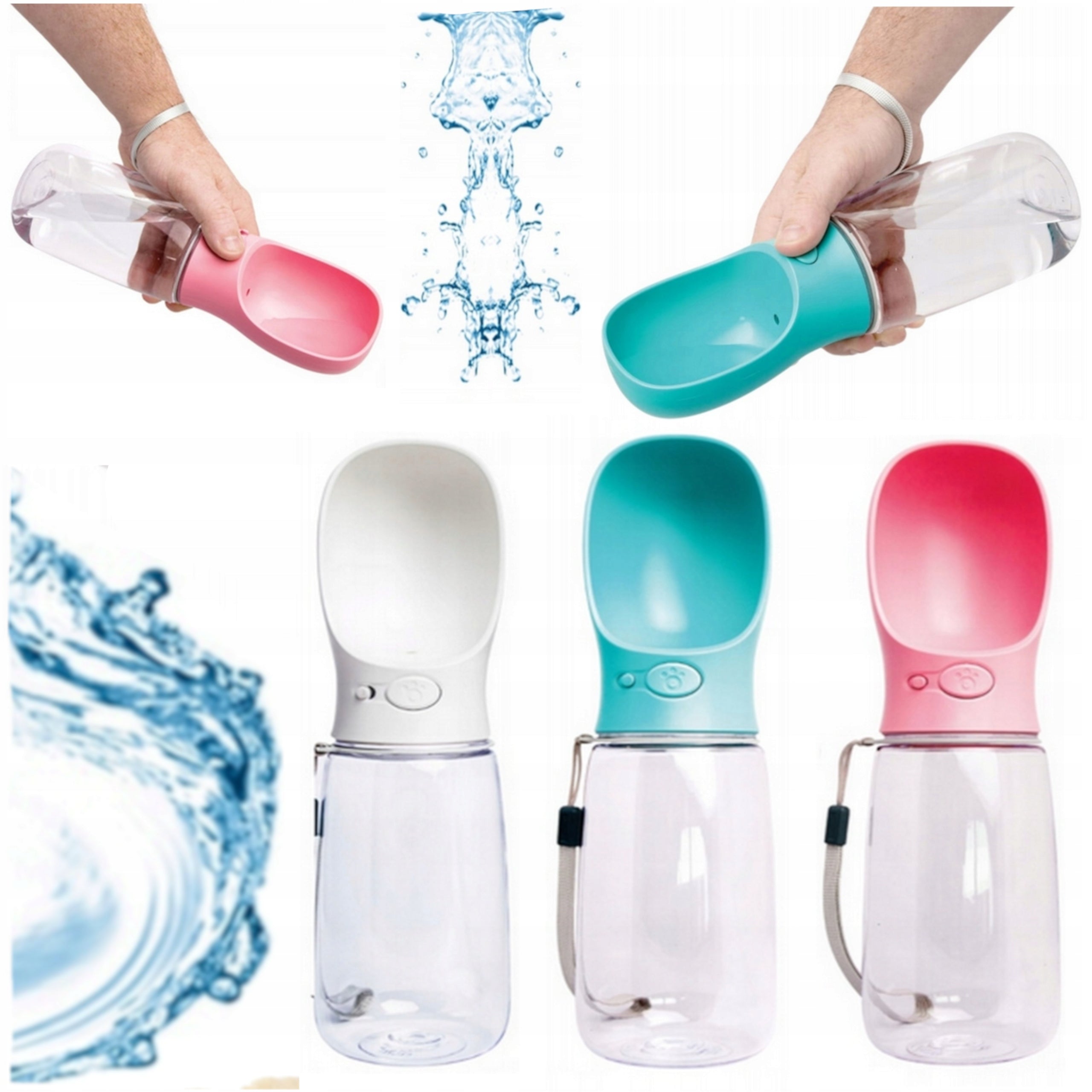 DOG BOTTLE TOURIST DRINKER BOWL PORTABLE WATER WALK WATER BOTTLE 550ML Manufacturer code XJ52988