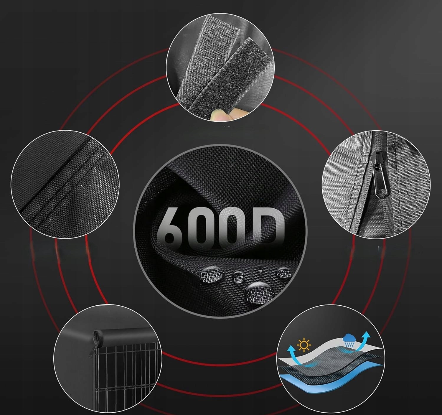 DOG CAGE COVER WATERPROOF UNIVERSAL 91CM COVER FOR CAR Brand no brand