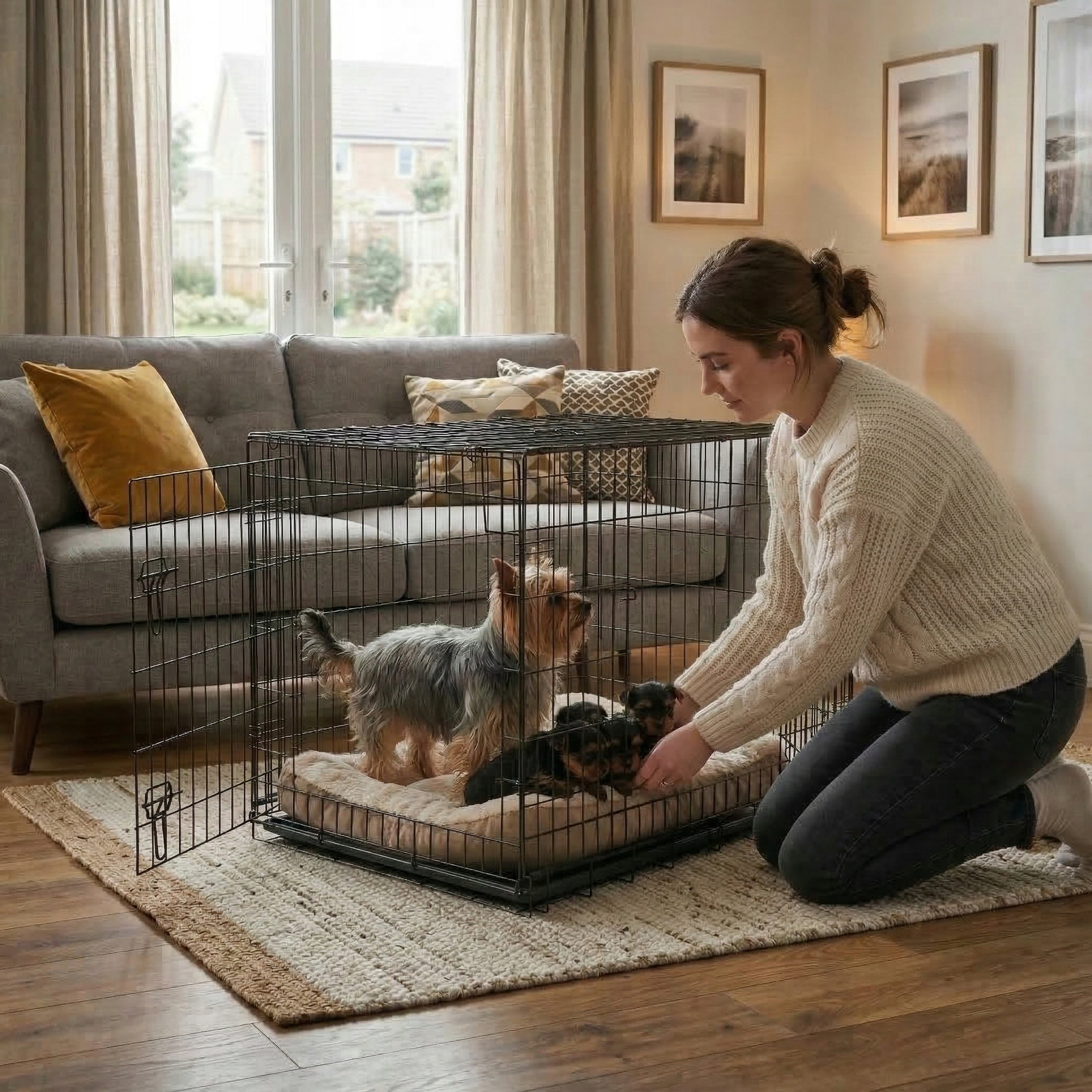 DOG CAGE METAL KENNEL DOG ANIMAL TRANSPORTER FOLDING L Brand Be-Active.pl