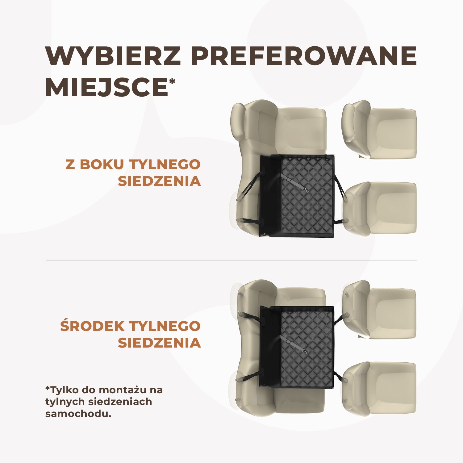 DOG CAR SEAT - L UP TO 26 KG - WATERPROOF SAFE COMFORTABLE Main material fabric