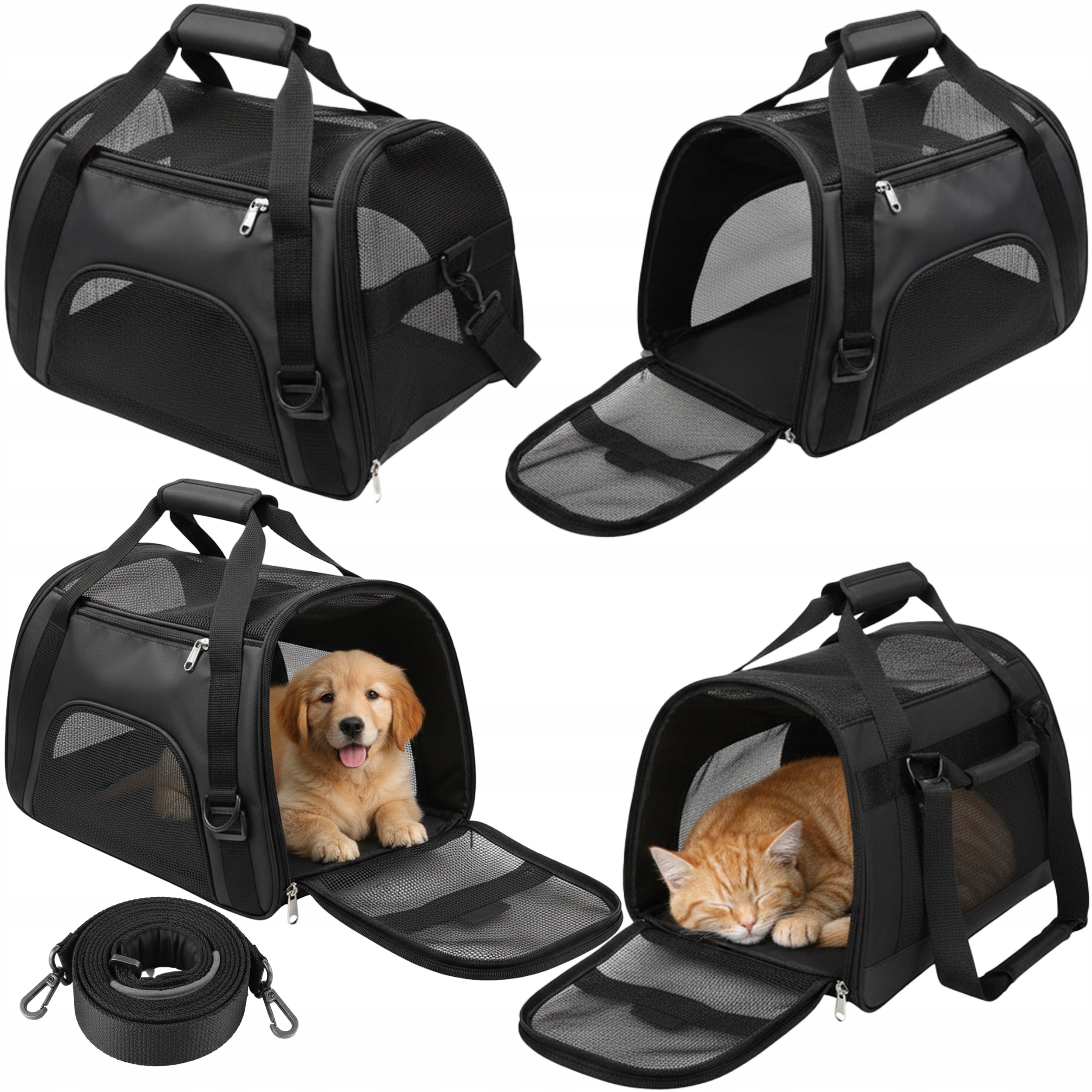 DOG CARRIER PET BAG 2 COLORS 43*28*19 CM ON FRAME