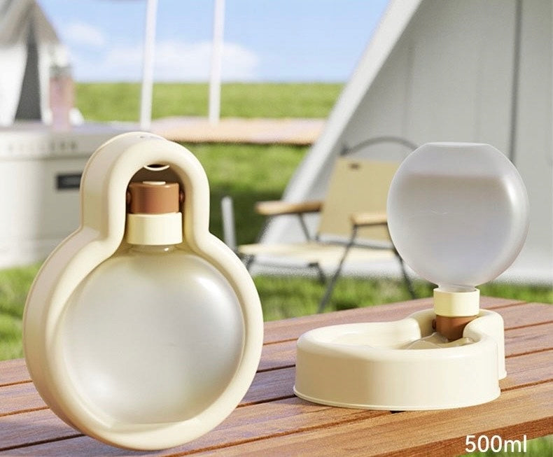 DOG CAT BOWL WITH BOTTLE HANDY FOLDING AUTOMATIC 0,5L SIEMIEC Capacity 0.5 l