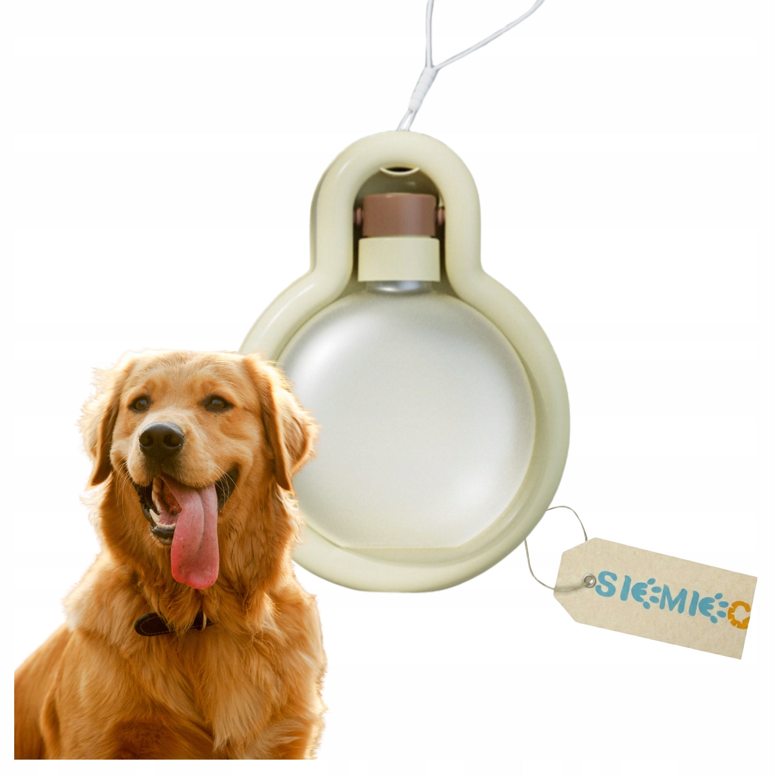 DOG CAT BOWL WITH BOTTLE HANDY FOLDING AUTOMATIC 0,5L SIEMIEC