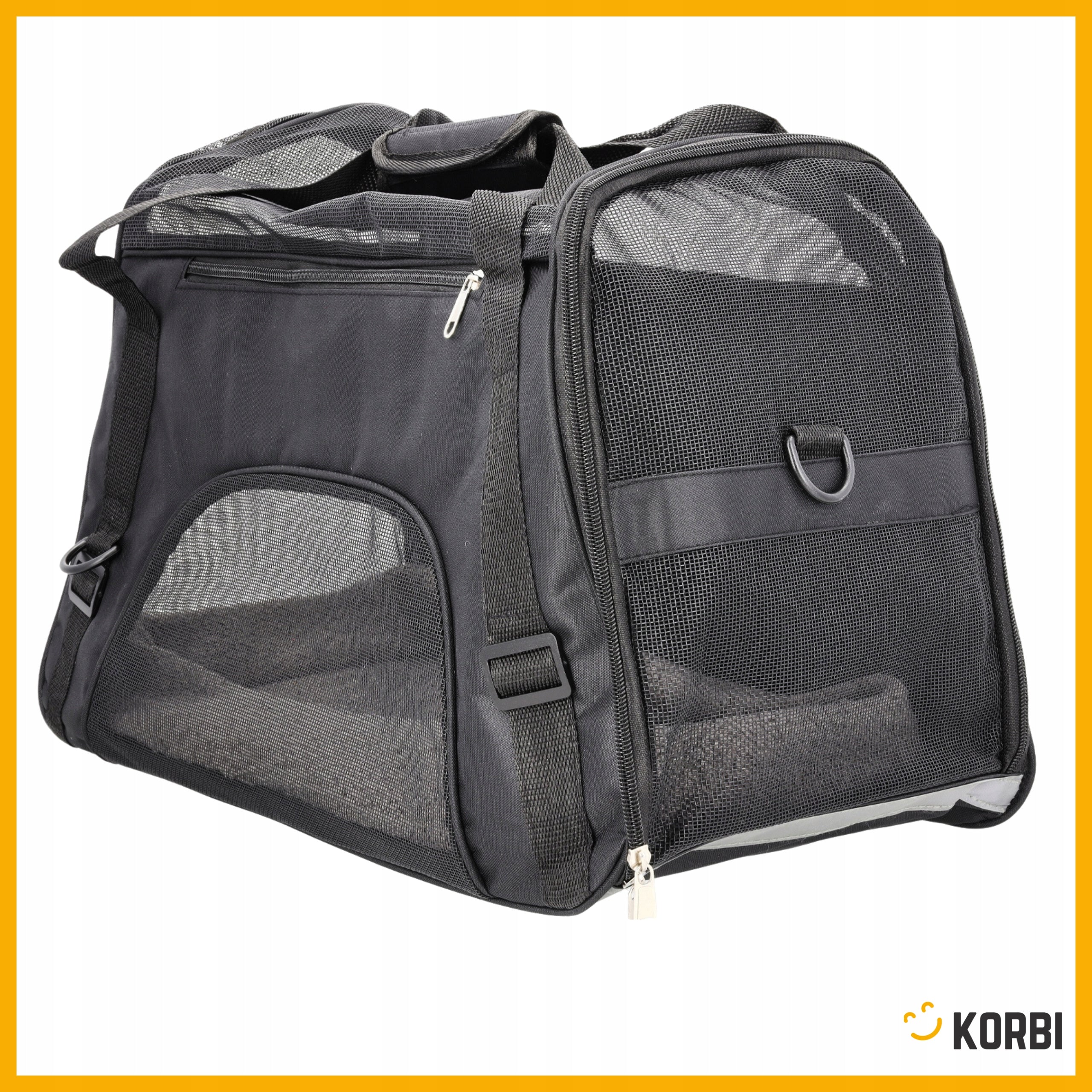DOG CAT CARRIER BAG WITH PLUSH MAT FOR CARRYING ANIMALS L Manufacturer code KORBI TRANSPORTER L
