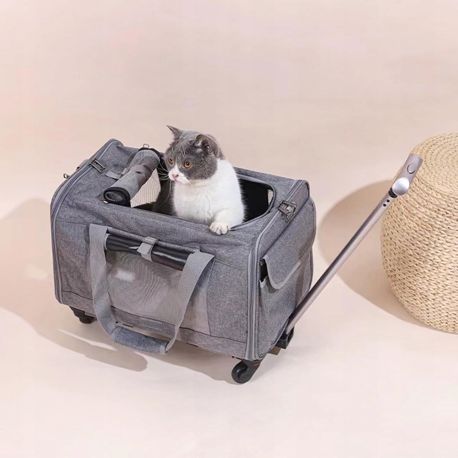 DOG CAT TRANSPORTER CARRY BAG WITH WHEELS Trade name 680439198952