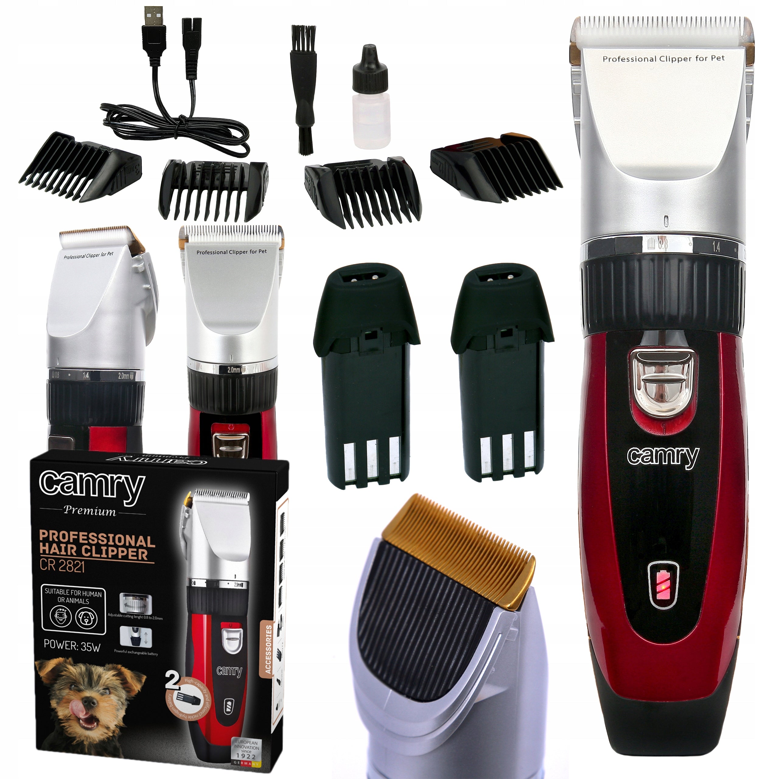 DOG CLIPPER CAT ANIMALS GENTLE QUIET + BATTERIES