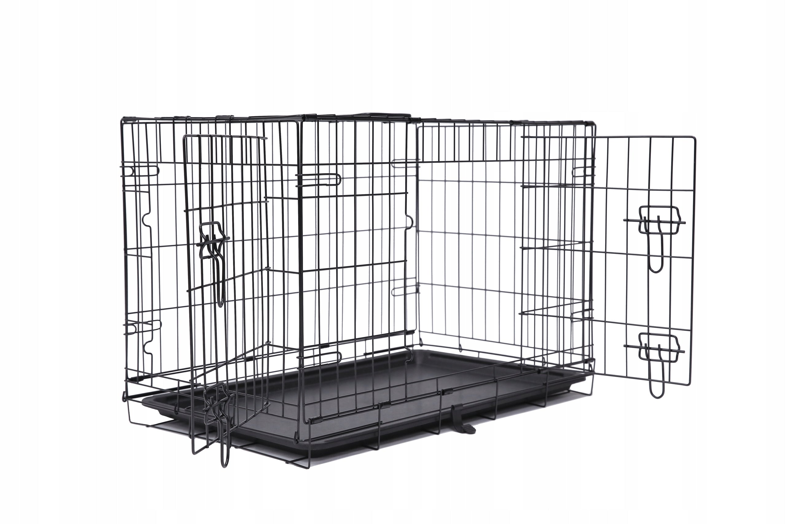 DOG FANTASY Metal 2-door Dog Kennel, size S 61x43x49cm Brand Dog Fantasy