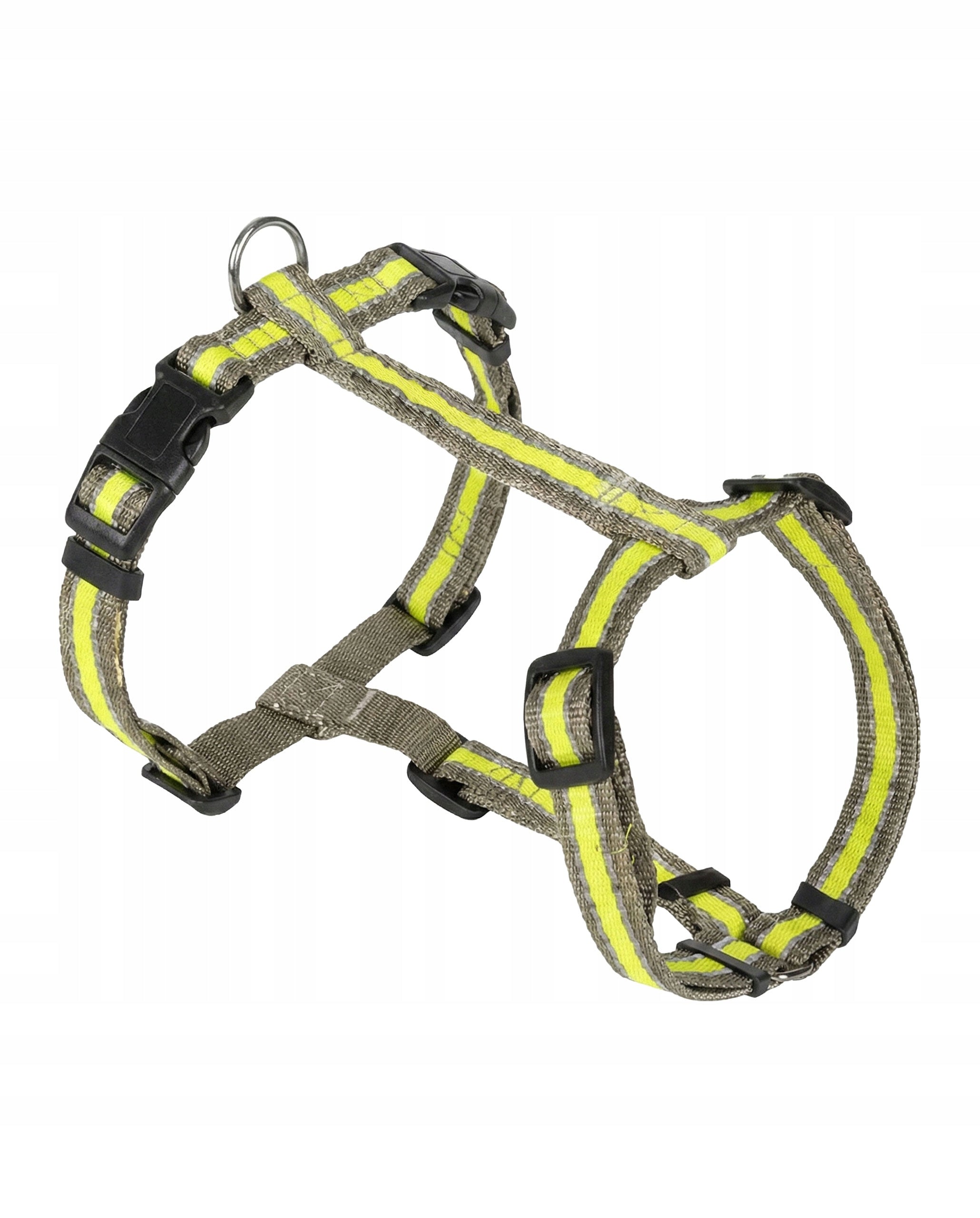 DOG HARNESS Strong Reflective Walking Adjustable Pressure-Free Yellow M/L Maximum neck girth 100 cm
