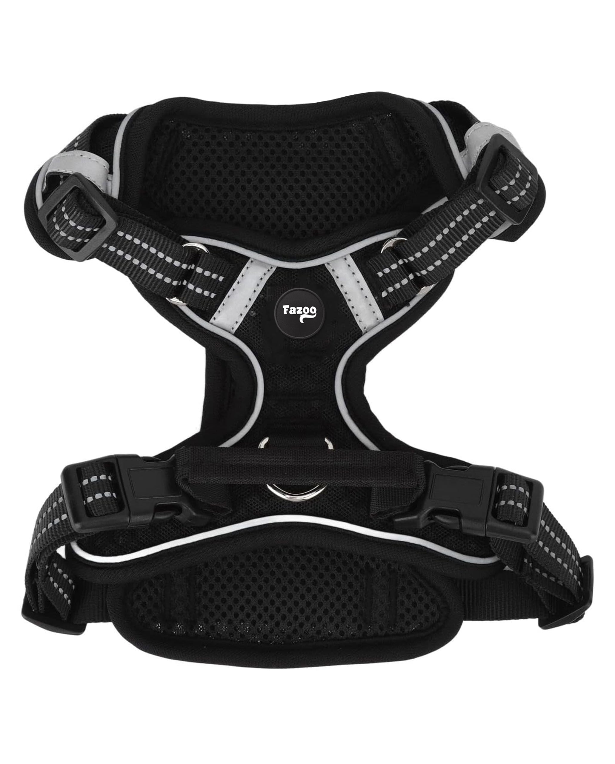 DOG HARNESS with Lanyard Strong Tactical Reflective Lanyard 150 cm Black 2XL Product weight with unit packaging 0.111 kg