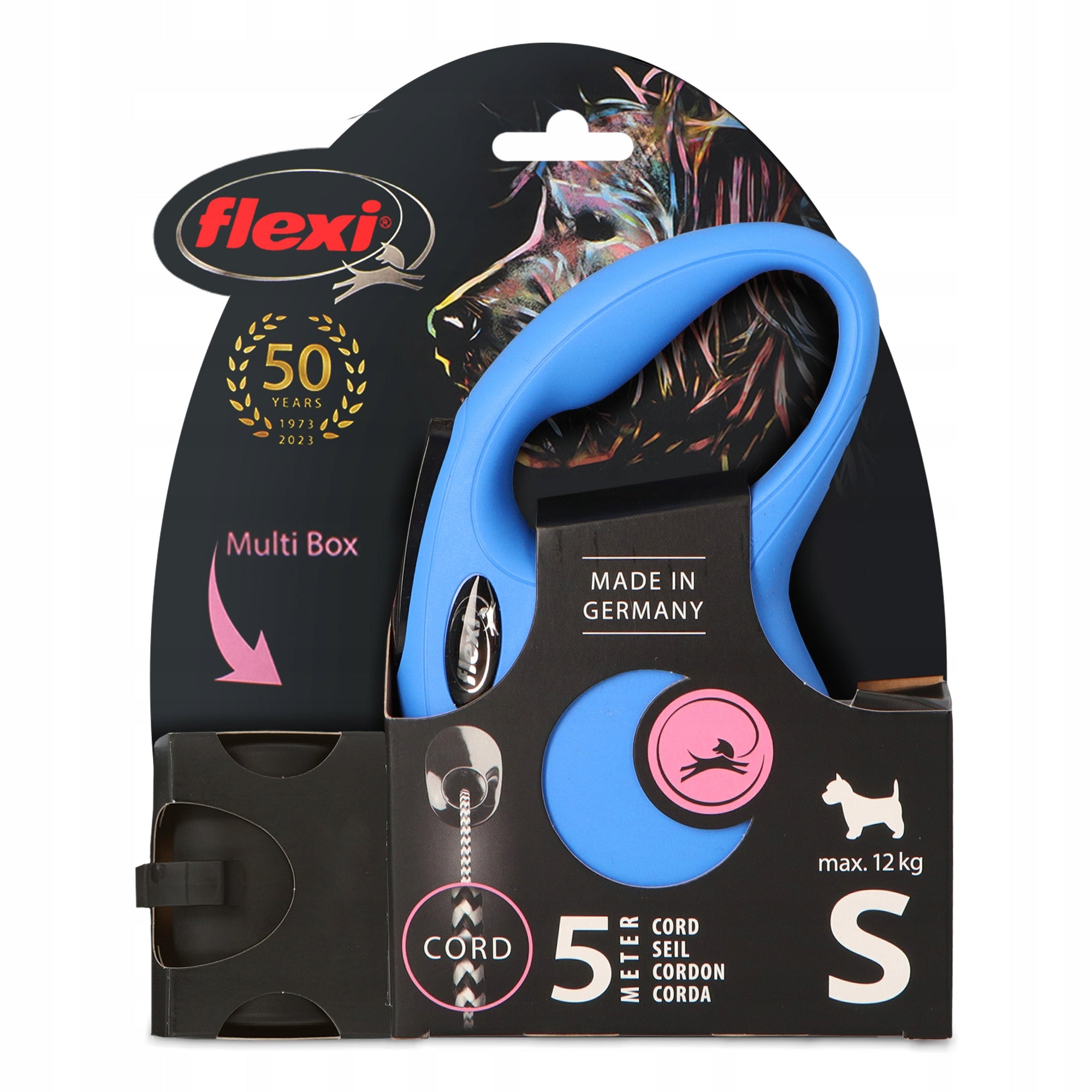 DOG LANYARD AUTOMATIC Lock 12kg 5m Cable CONTAINER BAGS Dog Breath 3O Maximum leash length 5 m