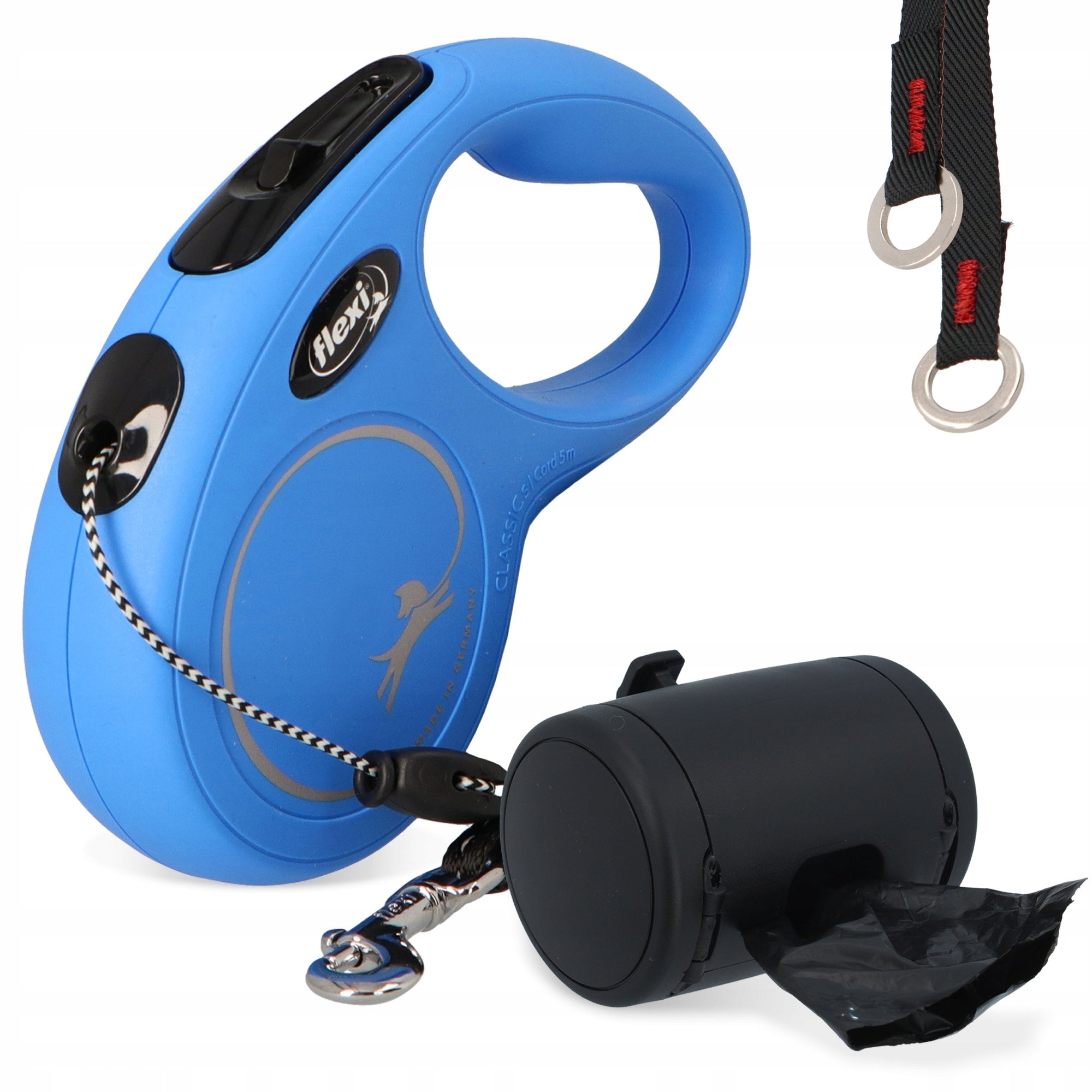 DOG LANYARD AUTOMATIC Lock 12kg 5m Cable CONTAINER BAGS Dog Breath 3O Trade name Smycz automatyczna, pojemnik multi box