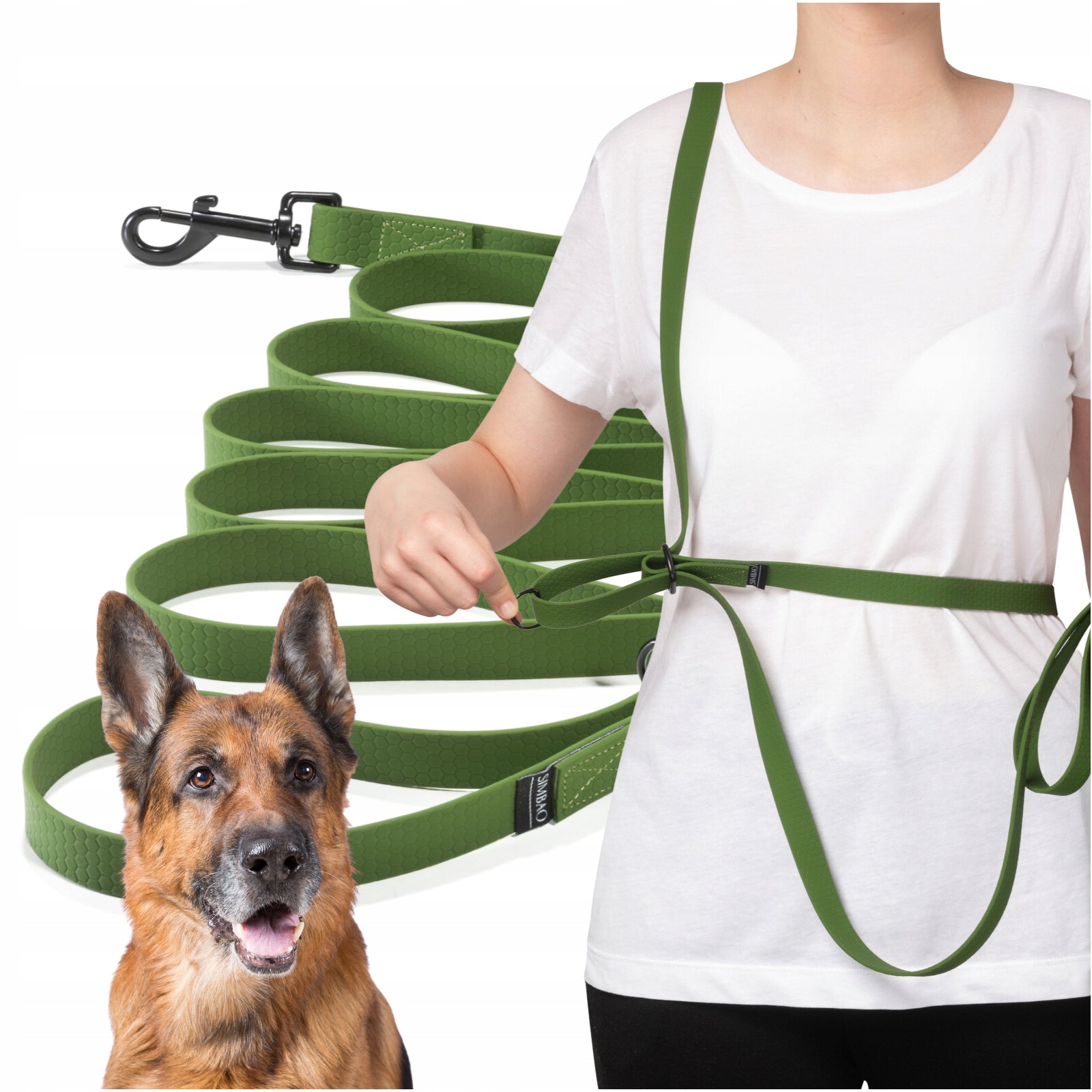 DOG LEASH ADJUSTABLE TRAINING CORD WATERPROOF PVC STRONG 5m