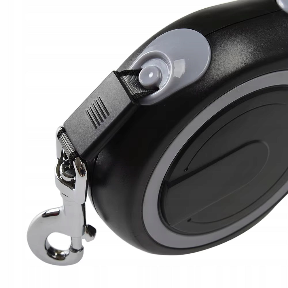 DOG LEASH AUTOMATIC NYLON 5M TO 20KG STRONG DURABLE Maximum leash length 5 m