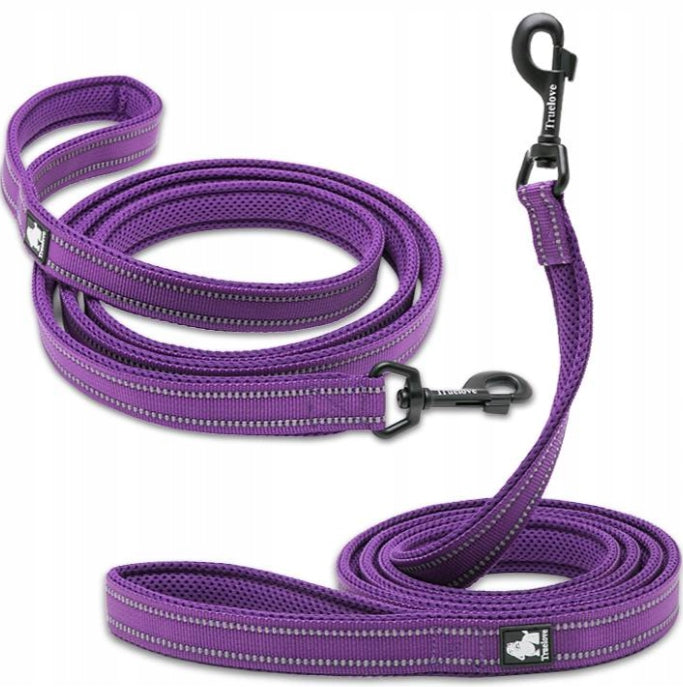 DOG LEASH REFLECTIVE STRONG TRUELOVE ACTIVE PURPLE 200CM SIZE L Manufacturer code TLL2111