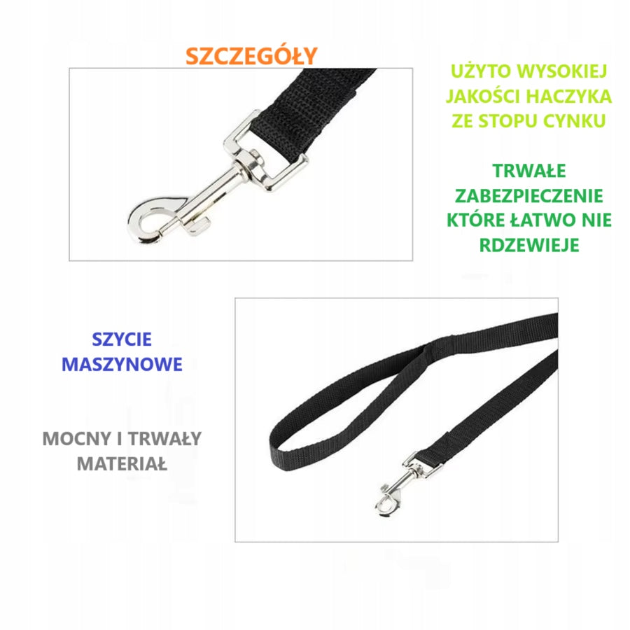 DOG LEASH TRAINING TAPE LONG 10M DURABLE Color black
