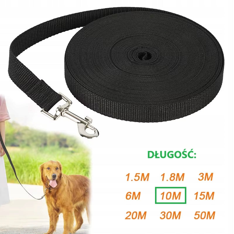 DOG LEASH TRAINING TAPE LONG 10M DURABLE Trade name SMYCZ TRENINGOWA