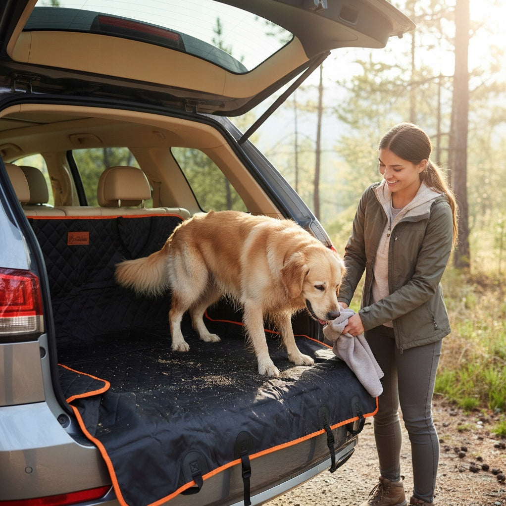 DOG MAT FOR CAR SEAT COVER UNIVERSAL BLACK Product height 131 cm
