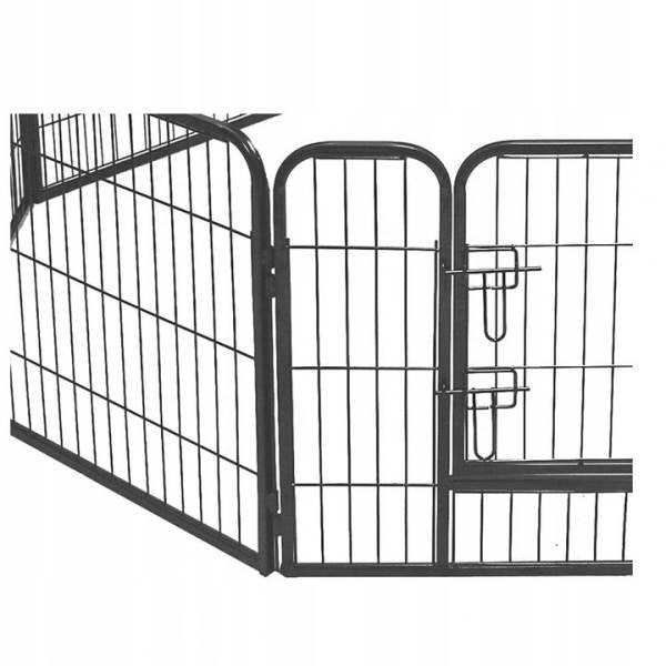 DOG PLAYPEN METAL CORRAL 6 PANELS 80x60 Product height 80 cm