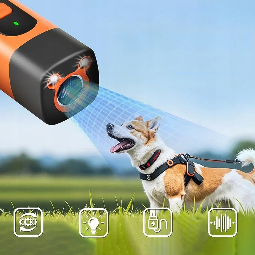 DOG REPELLENT ULTRASONIC LED MANUAL TRAINER TRAINING CONTROL Manufacturer code PT1009