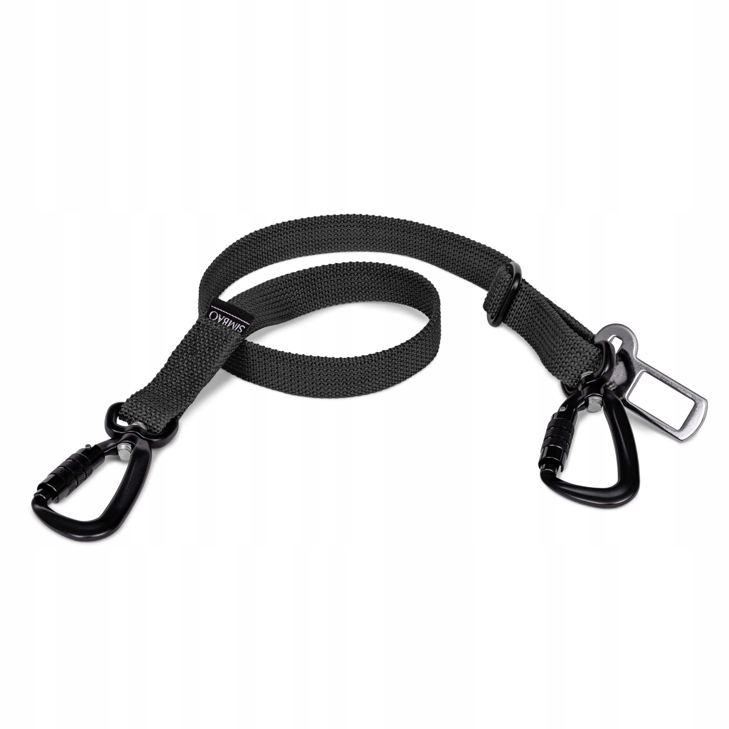 DOG SEAT BELT FOR CAR ADJUSTABLE MEDIUM LARGE DOG BLACK