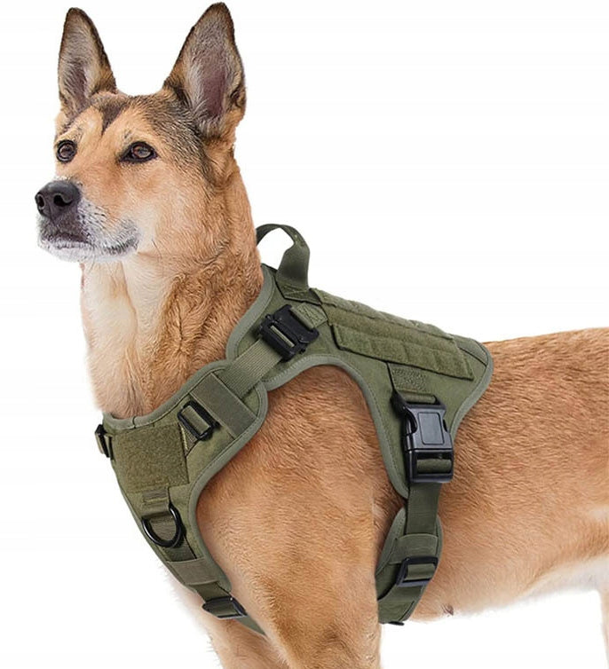 DOG TACTICAL HARNESS ADJUSTABLE GUARD WITH HANDLE STRONG SIZE XL Size XL