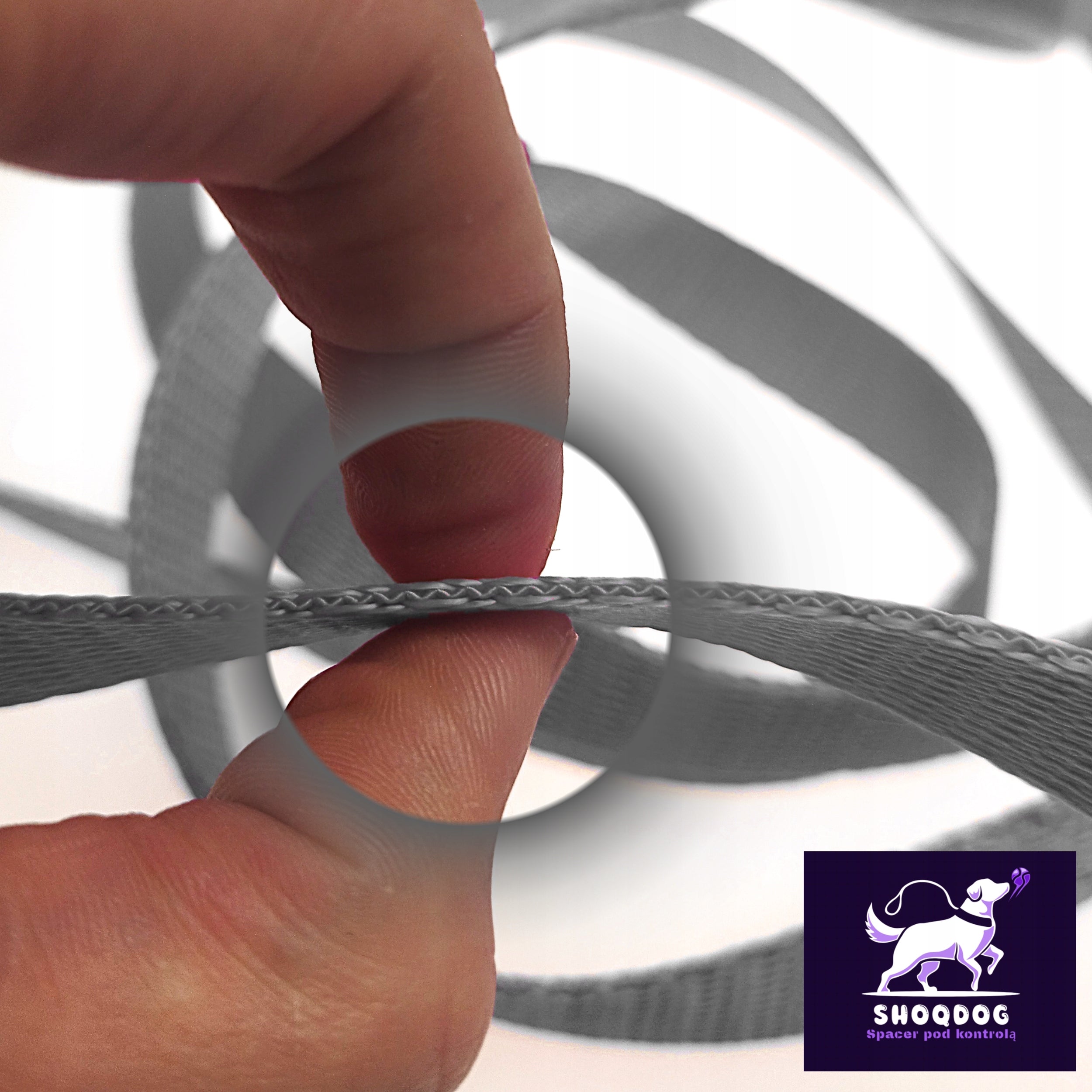 DOG TRAINING CORD LEASH STRONG THICK SOLID LONG 10M GREY Packaging status original