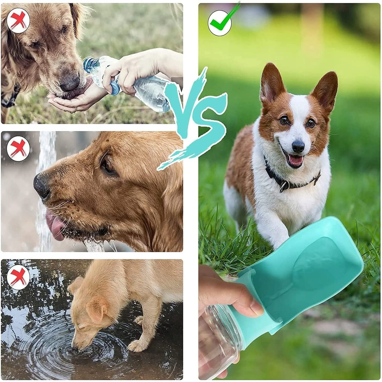 DOG TRAVEL BOTTLE DRINKER WATER BOWL PORTABLE FOR WALKING WATER BOTTLE Device type collapsible (travel)