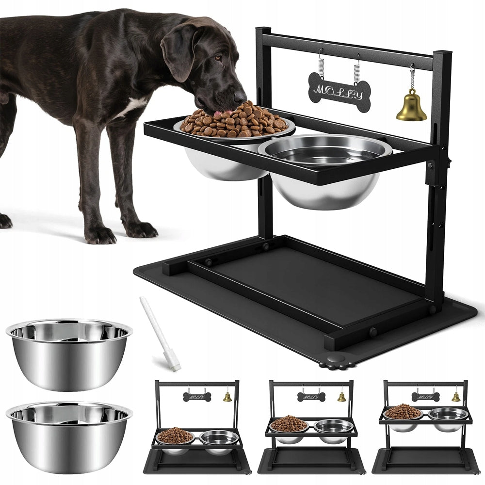 DOG WATER BOWL SET AND DOG FOOD BOWLS, ELEVATED BOWL Brand no brand
