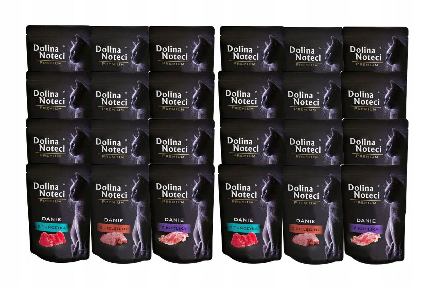 DOLINA NOTECI PREMIUM Wet cat food DISH MIX 3 flavors 24x85g