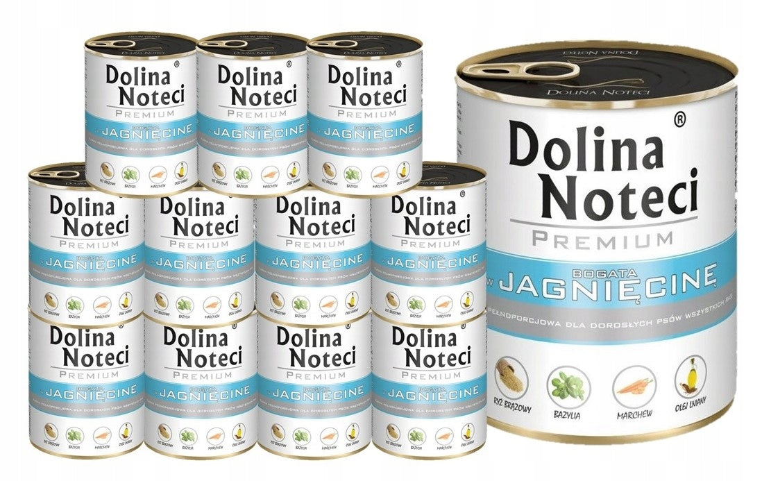 DOLINA NOTECI PREMIUM wet dog food rich in lamb 12x800g