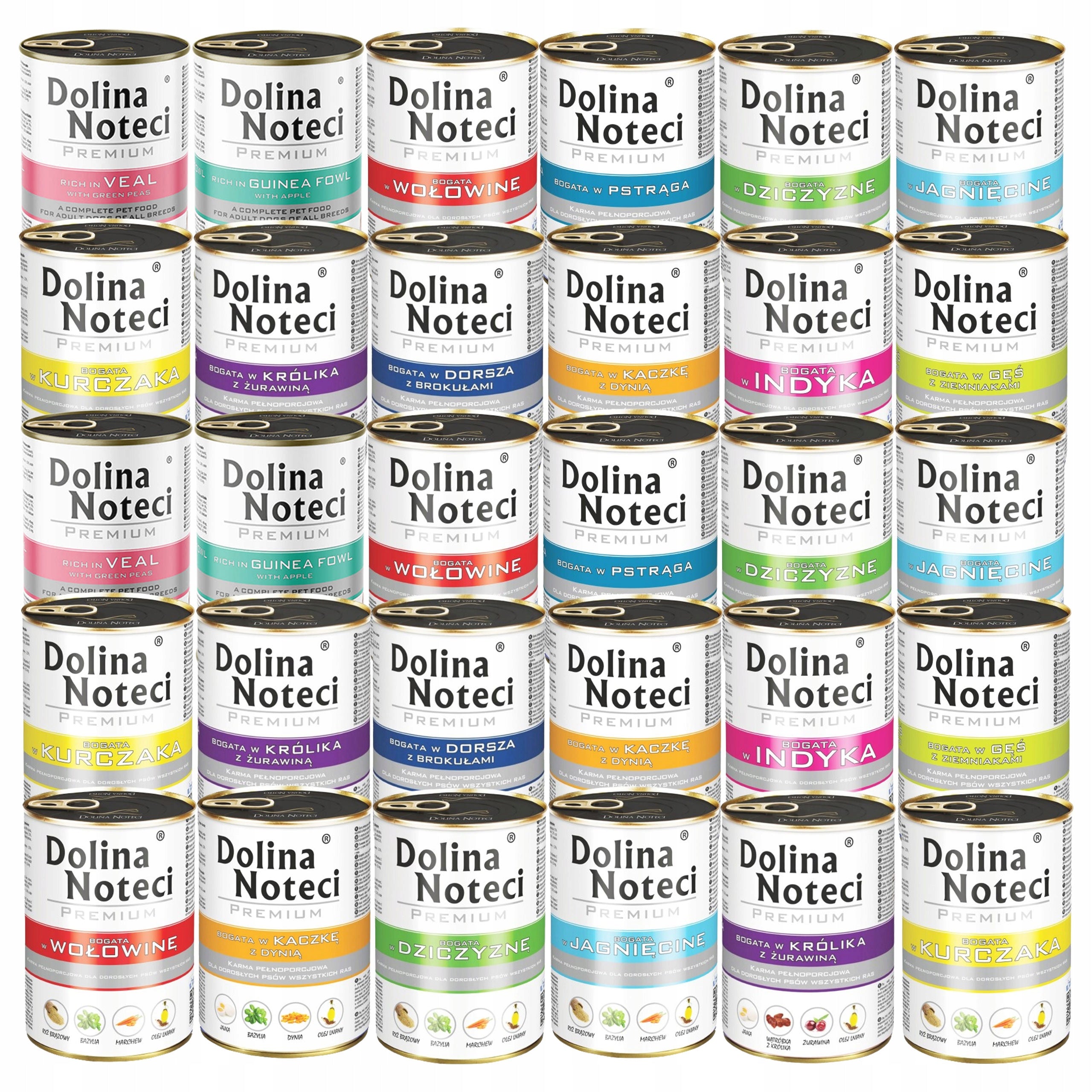 DOLINA NOTECI Premium Mix of Flavours Wet Dog Food 30 x 400g Grain Free