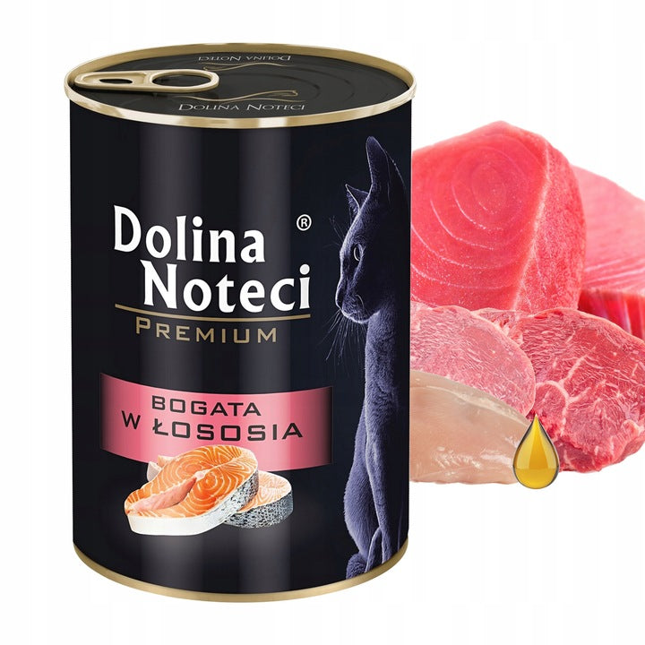 DOLINA NOTECI Premium Wet Cat Food Mix of Flavours 16 x 400g Grain Free Manufacturer code DOLINA NOTECI Premium Karma kota 400g