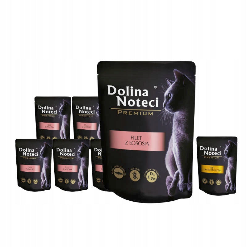 DOLINA NOTECI SALMON FILLET 85G- SUPER PREMIUM WITH TAURINE!! Special feed not applicable