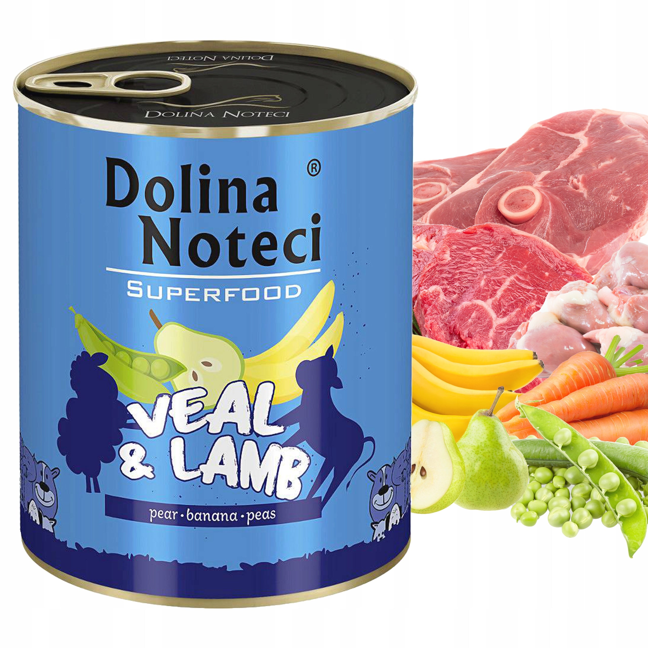 DOLINA NOTECI SUPERFOOD Wet dog food mix of flavors 24 x 800g Brand Dolina Noteci