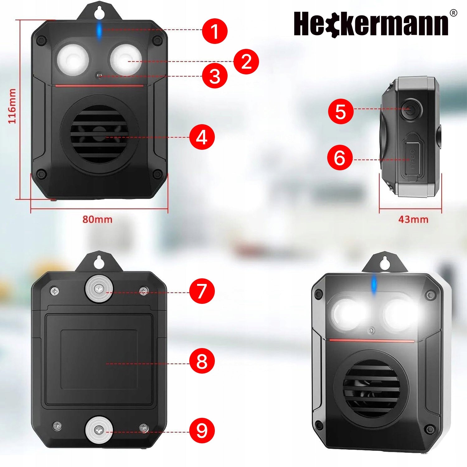 DOMESTIC CAR REPELLENTULTRASONIC RODENT CATS RATS MARTEN MOUSE Packaging status original
