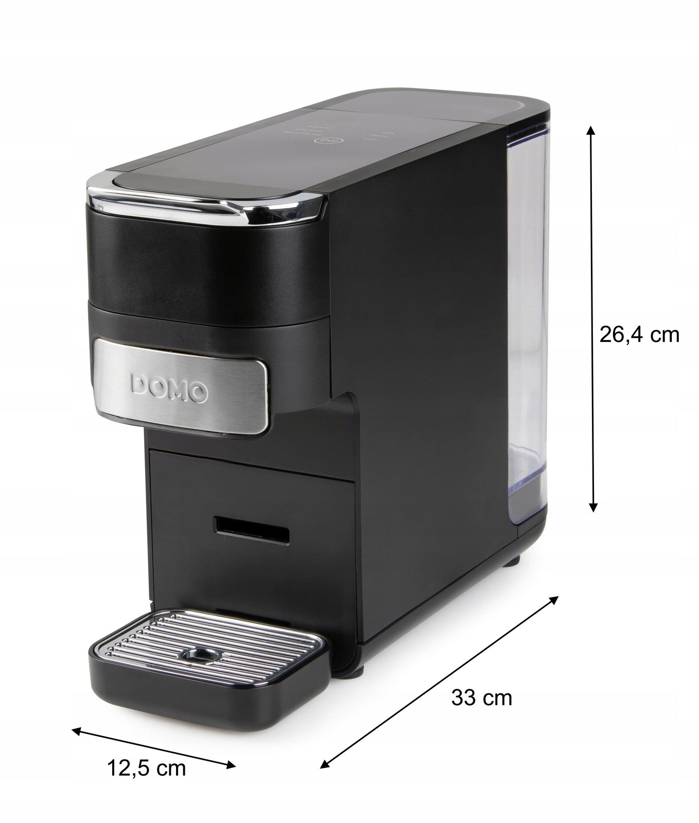 DOMO DO748K Kávovar 4v1 na pody i na kapsle - černý Model DO748K