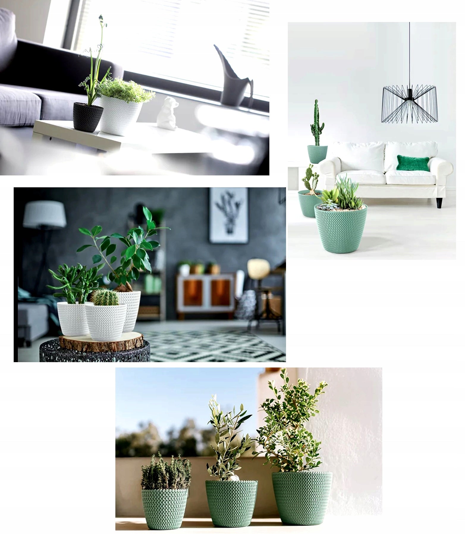 Blumentopf Prosperplast Splofy DSP350-405U, grau