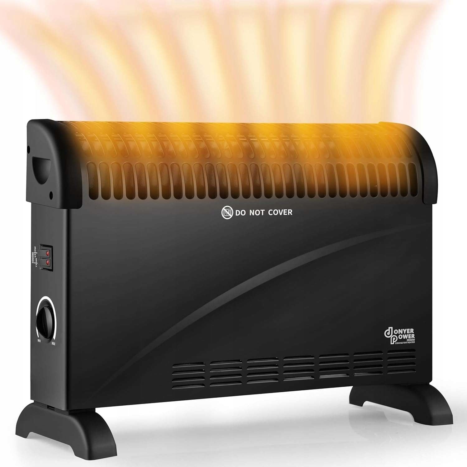DONYER POWER Convector Heater 2000 W BLACK