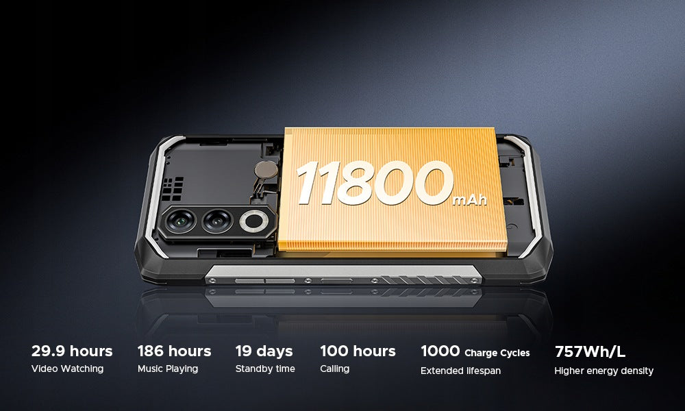 DOOGEE Blade20Plus Pancerny Telefon 48+256GB 11800mAh NFC/4G LTE Dual SIM Headphones included yes