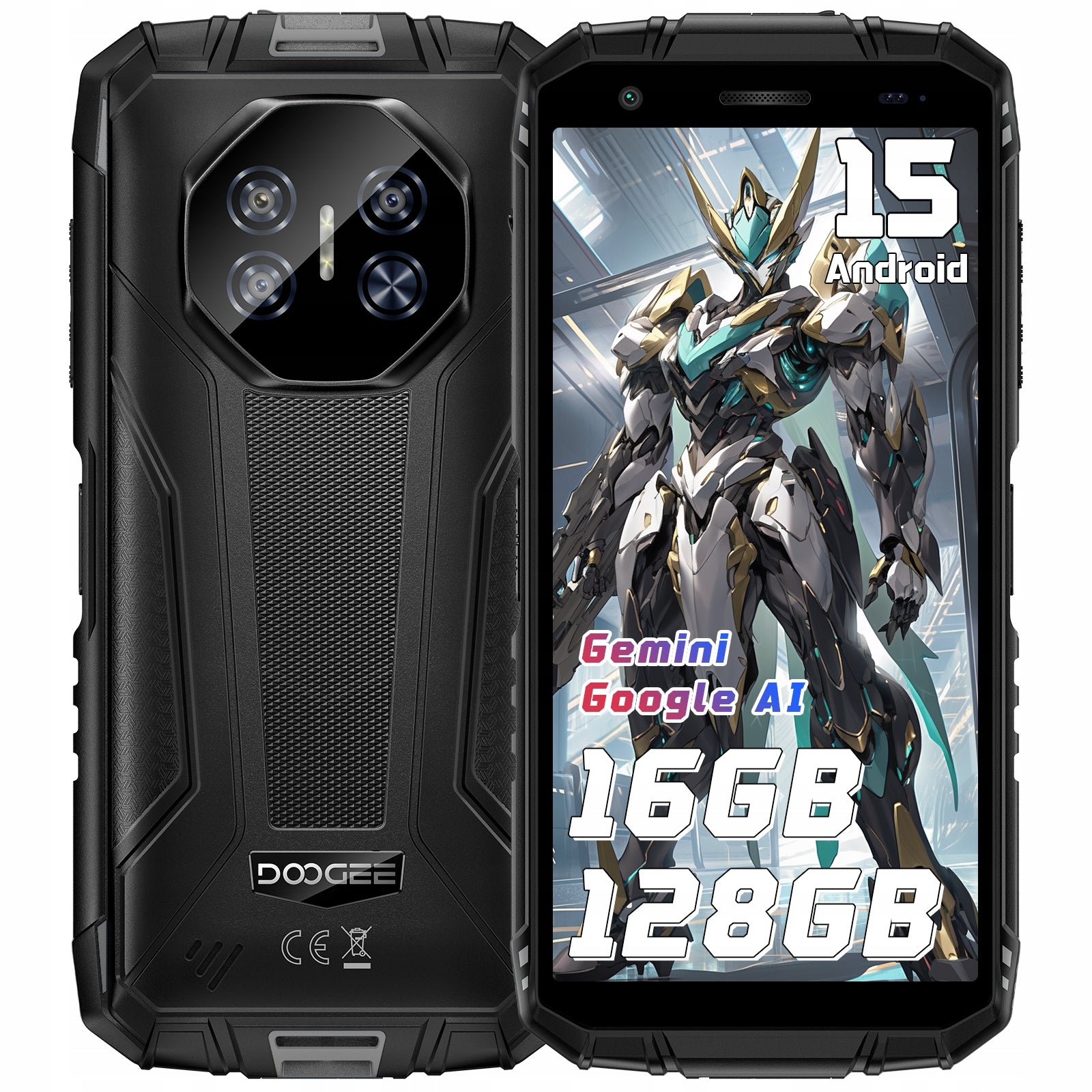 DOOGEE Fire 3 Pro Rugged Android 15 Smartphone