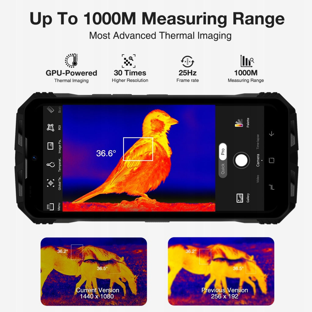 DOOGEE V31GT 5G 12/256GB – NIGHT VISION THERMAL VISION 10800 mAh 66W NFC 120 Hz Brand DOOGEE