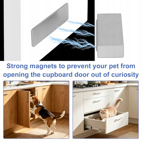DOOR CLOSER MAGNETIC SELF ADHESIVE WITHOUT DRILLING 2 PCS STEEL Manufacturer code Bez marki